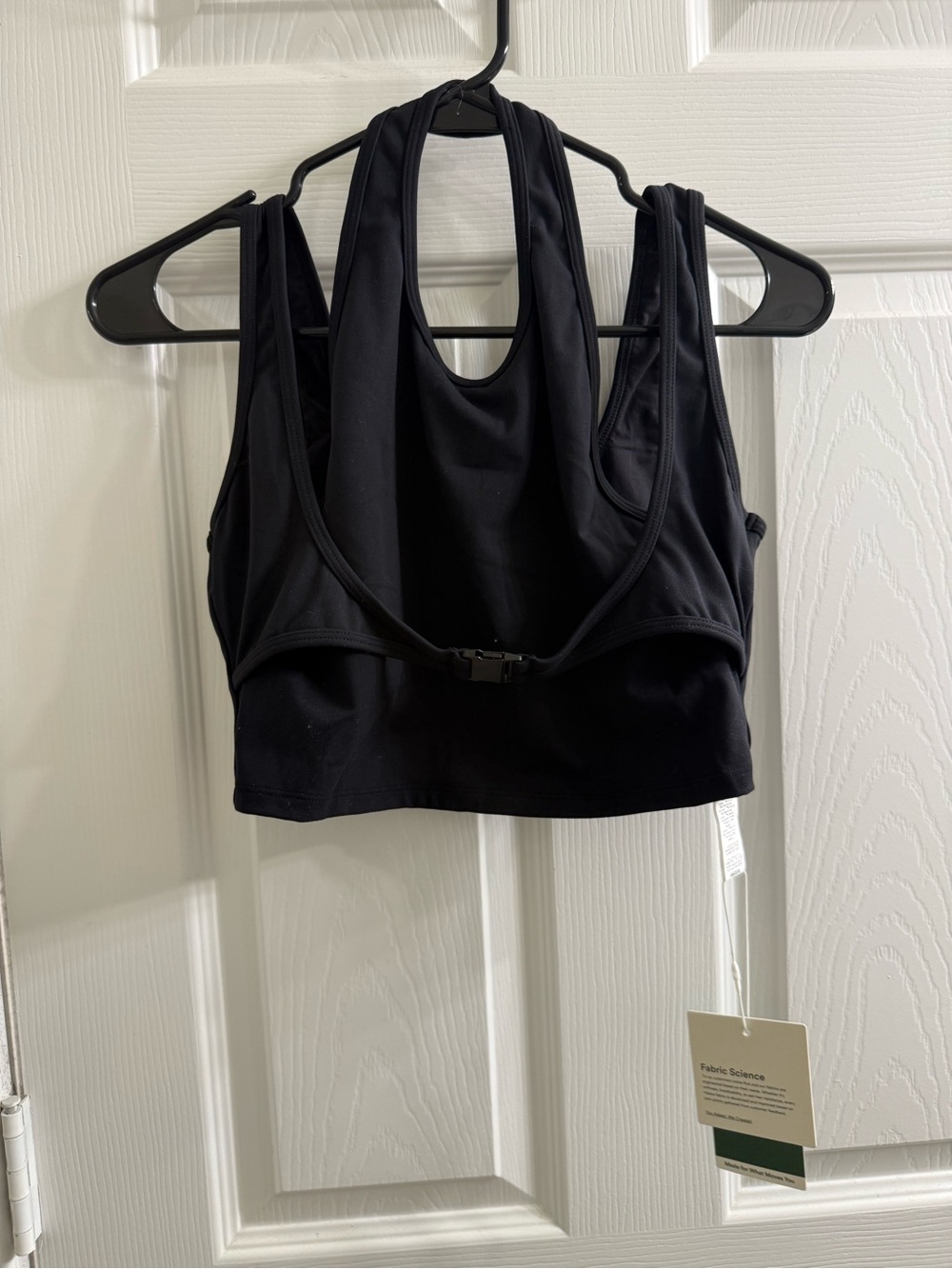 HALARA Black Racerback Sports Bra Crop Top